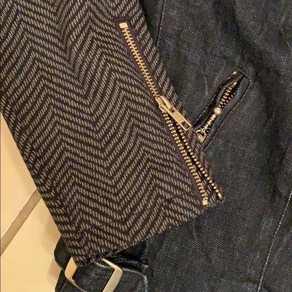 Rare Levi’s Perfecto style denim jacket Medium - Picture 3 of 8